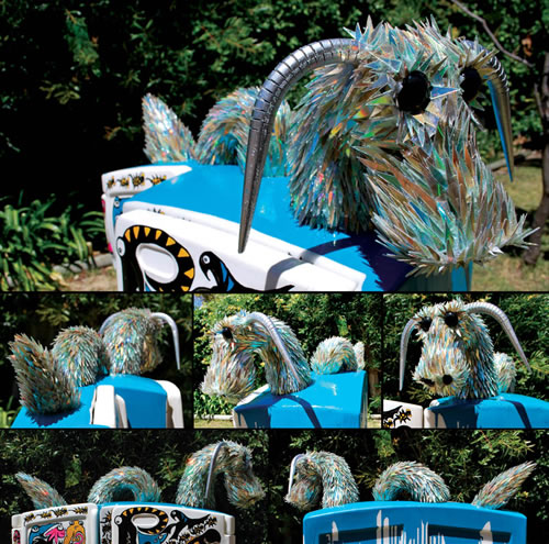 Amazing Animal Sculptures Made From Broken CDS 3
