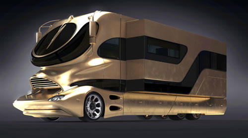 Gold Covered Mega Caravan Is Most Expensive Motorhome In The World