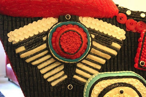 Life Size Motorcycle Sculpture Made From Candy 2