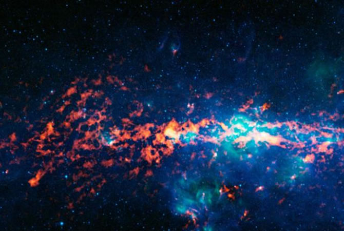 a giant cloud of alcohol gas floating in space