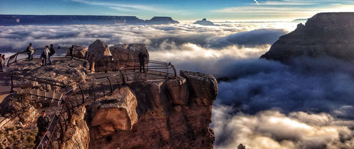Professional Photographs Of Grand Canyon Rare 10 Year Fog Event (1)