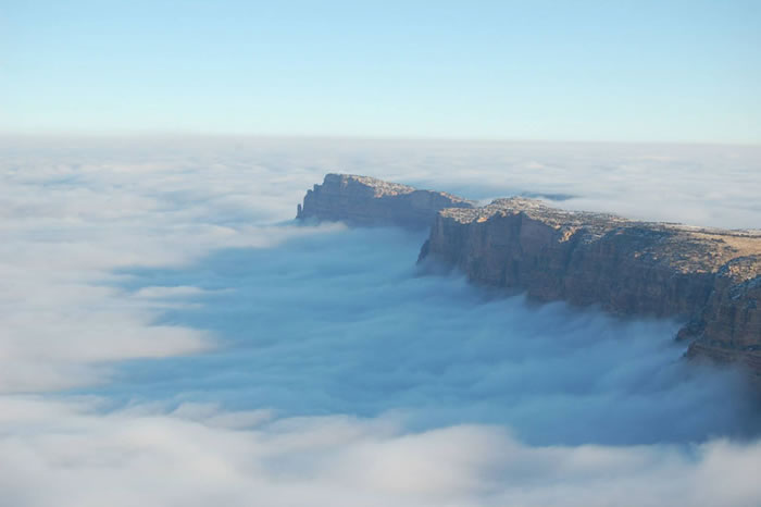 Professional Photographs Of Grand Canyon Rare 10 Year Fog Event (3)