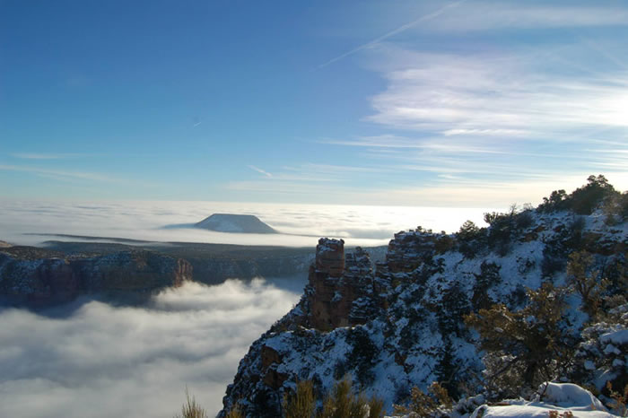 Professional Photographs Of Grand Canyon Rare 10 Year Fog Event (8)