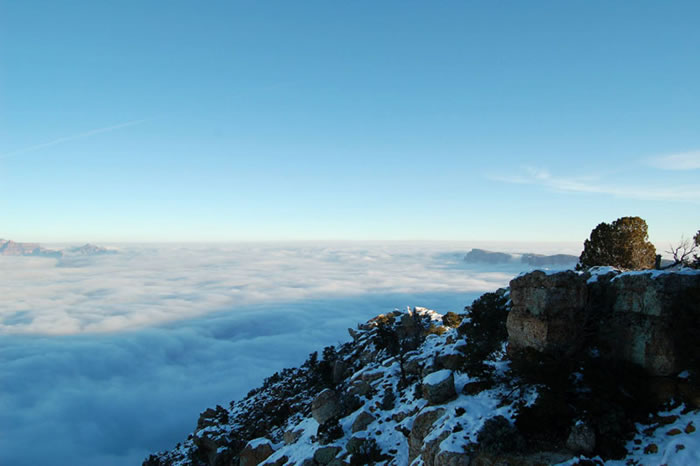 Professional Photographs Of Grand Canyon Rare 10 Year Fog Event (9)