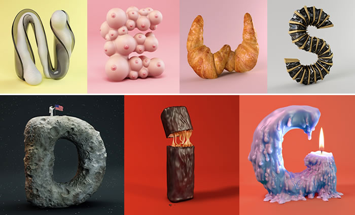 Amazing 3D Alphabet Art Sculptures By FOREAL