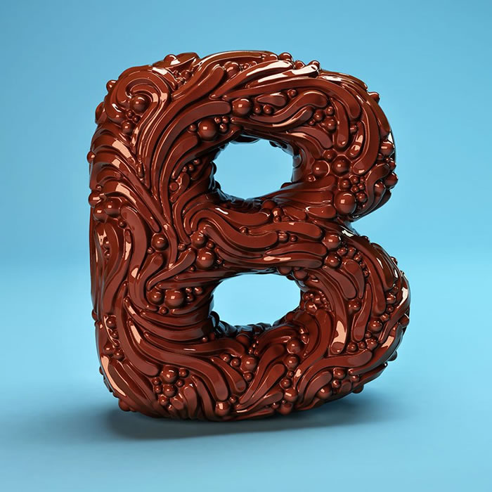 b- Amazing 3D Alphabet Art Sculptures By FOREAL