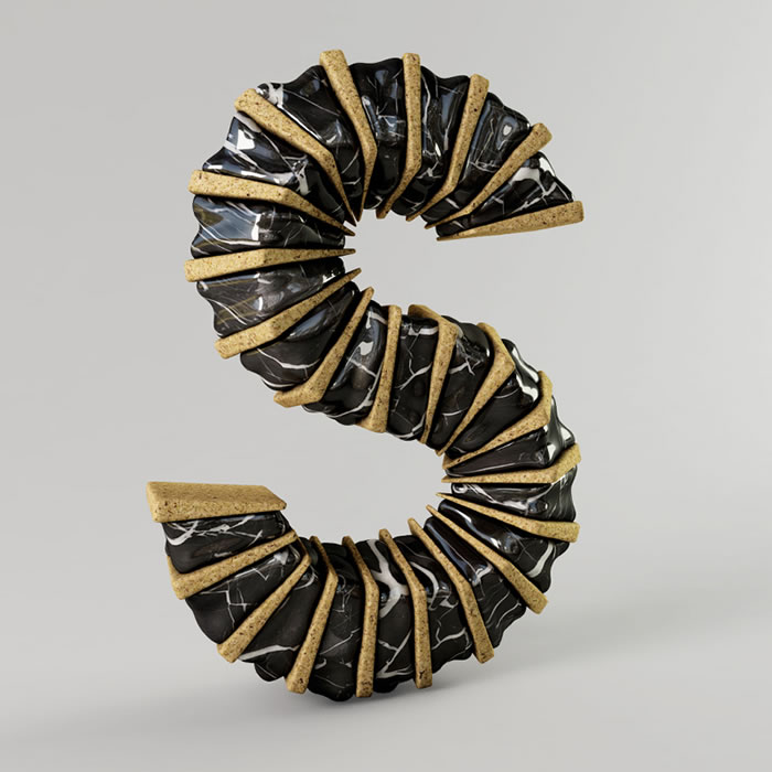 s - Amazing 3D Alphabet Art Sculptures By FOREAL