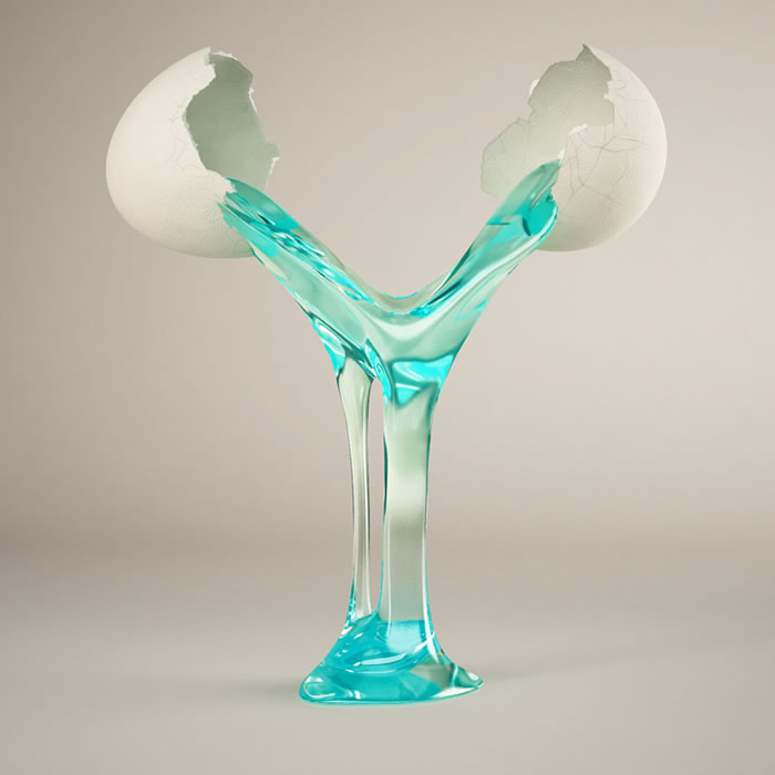 y - Amazing 3D Alphabet Art Sculptures By FOREAL