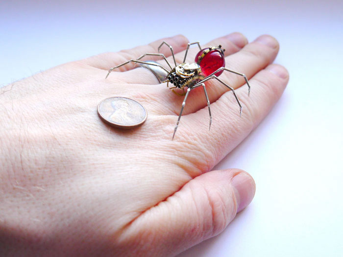 Mechanical Insects Made From Watch Parts (1)