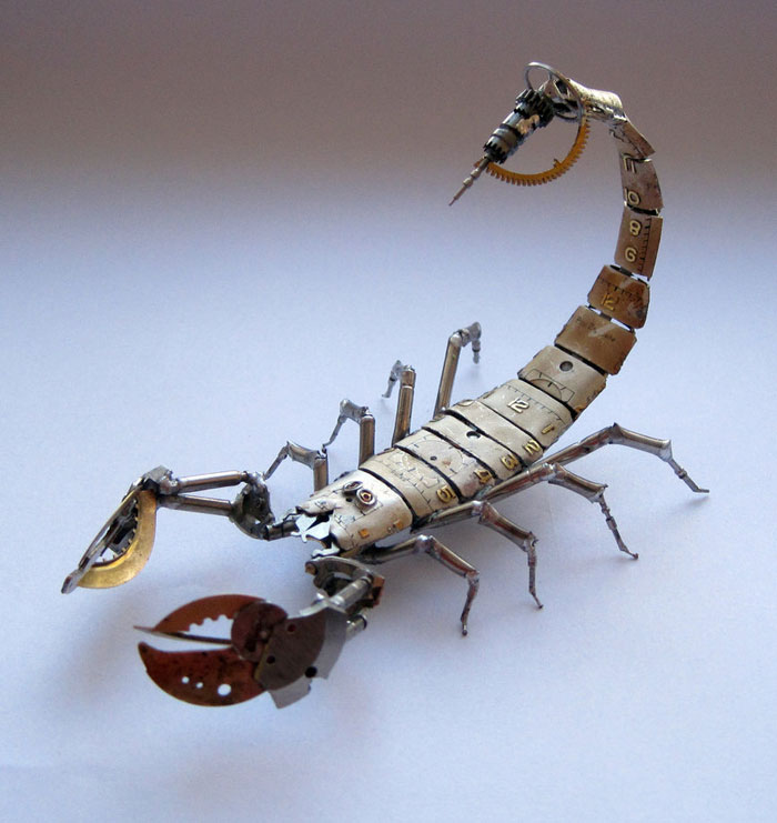 Mechanical Insects Made From Watch Parts (2)