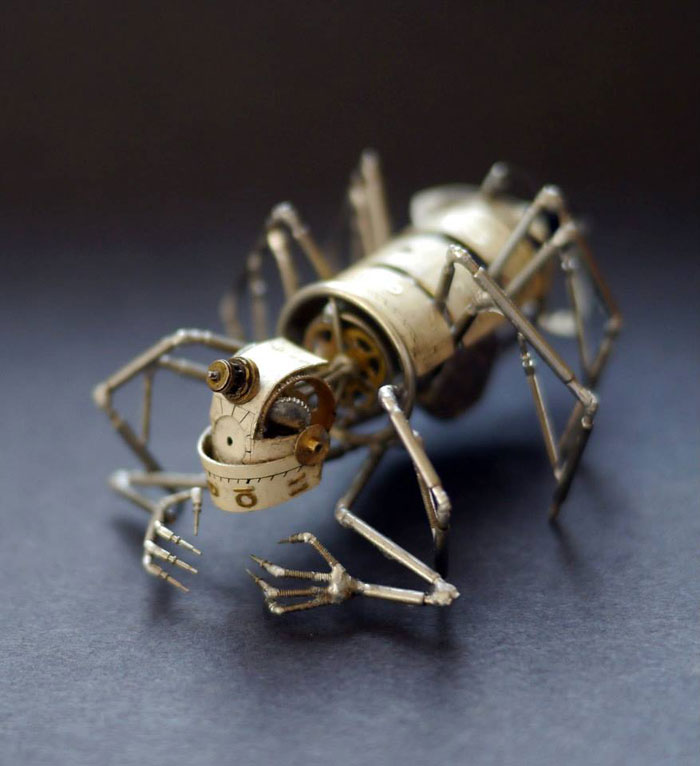 Mechanical Insects Made From Watch Parts (3)