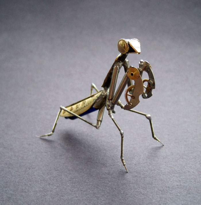 Mechanical Insects Made From Watch Parts (4)