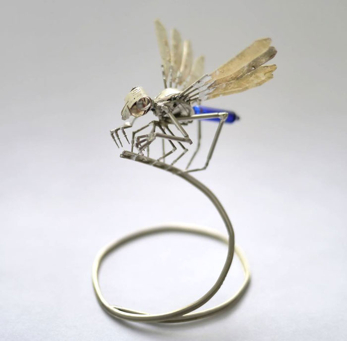 Mechanical Insects Made From Watch Parts (5)