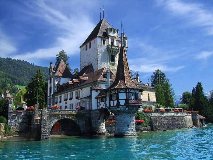 villa on Lake Thun, Spiez, Switzerland Places To Travel Before You Die -