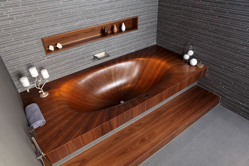 Amazing Bath Tubs Beautiful Designs Made From Wood (4)