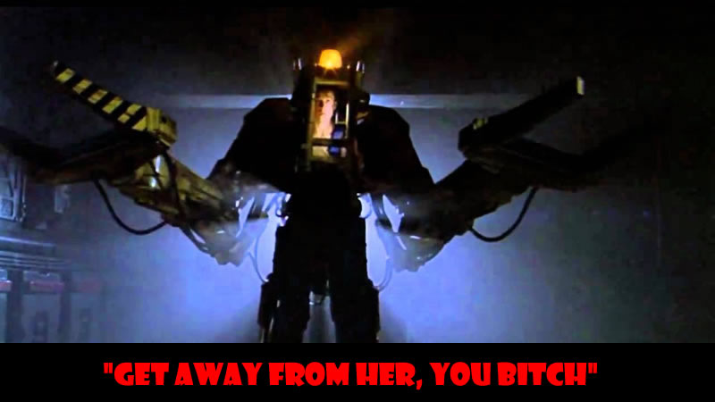 Get away from her, you bitch